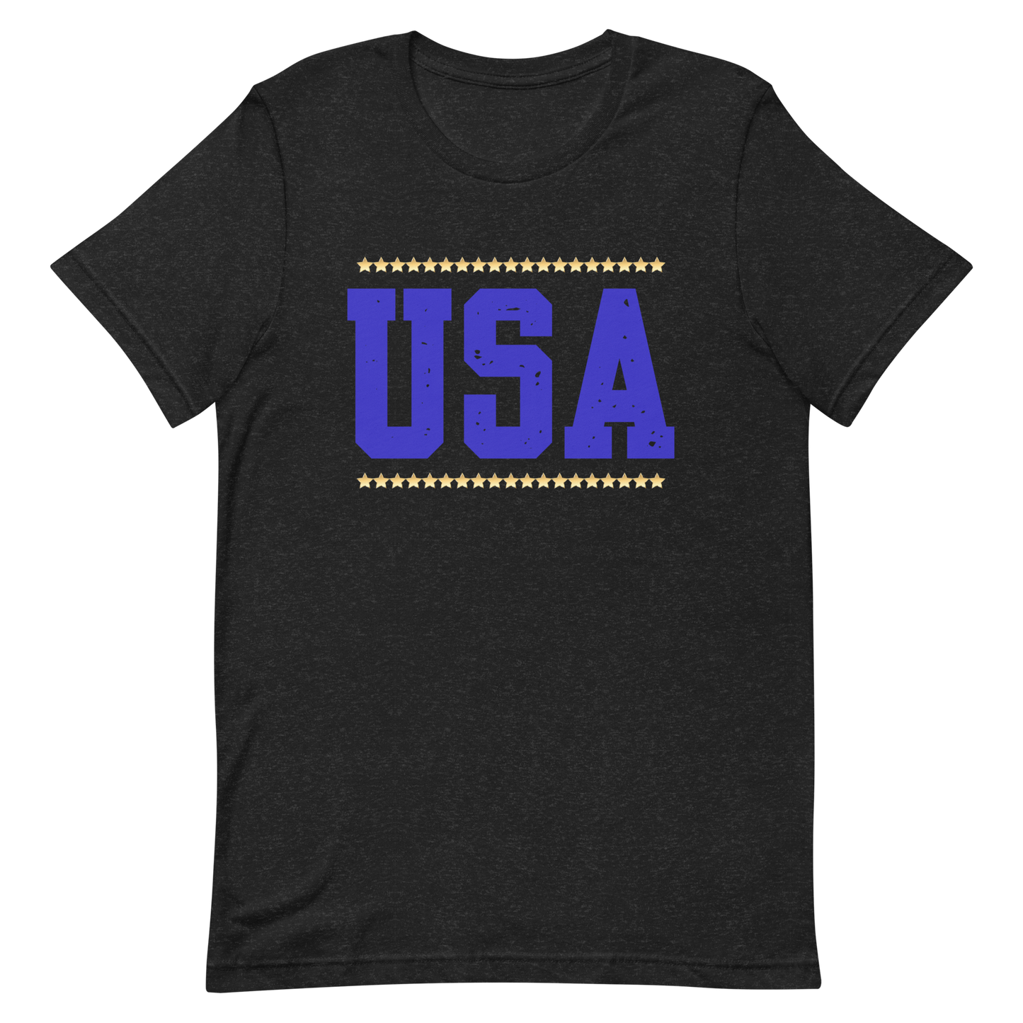 Blue USA Yellow Stars Unisex t-shirt