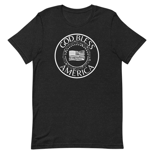 God Bless America Encircled Flag Unisex T-shirt