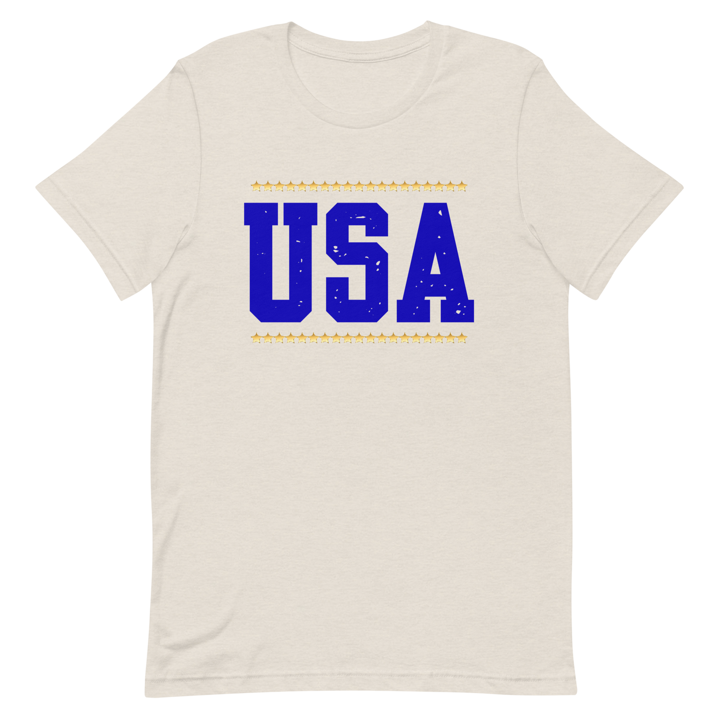 Blue USA Yellow Stars Unisex t-shirt