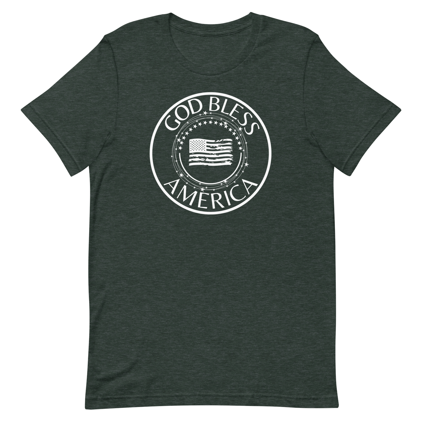 God Bless America Encircled Flag Unisex T-shirt