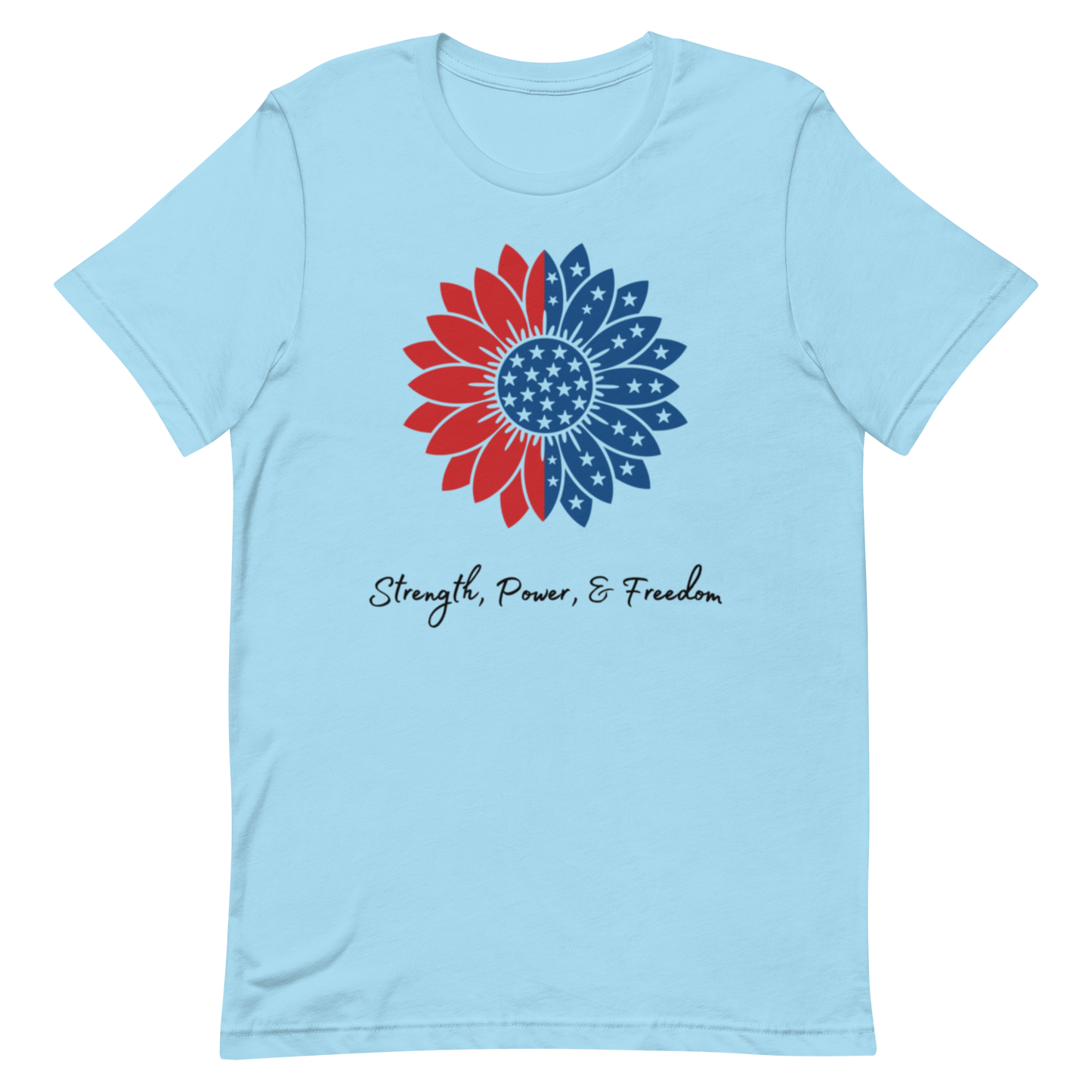 USA Flower Strength Power Unisex T-shirt