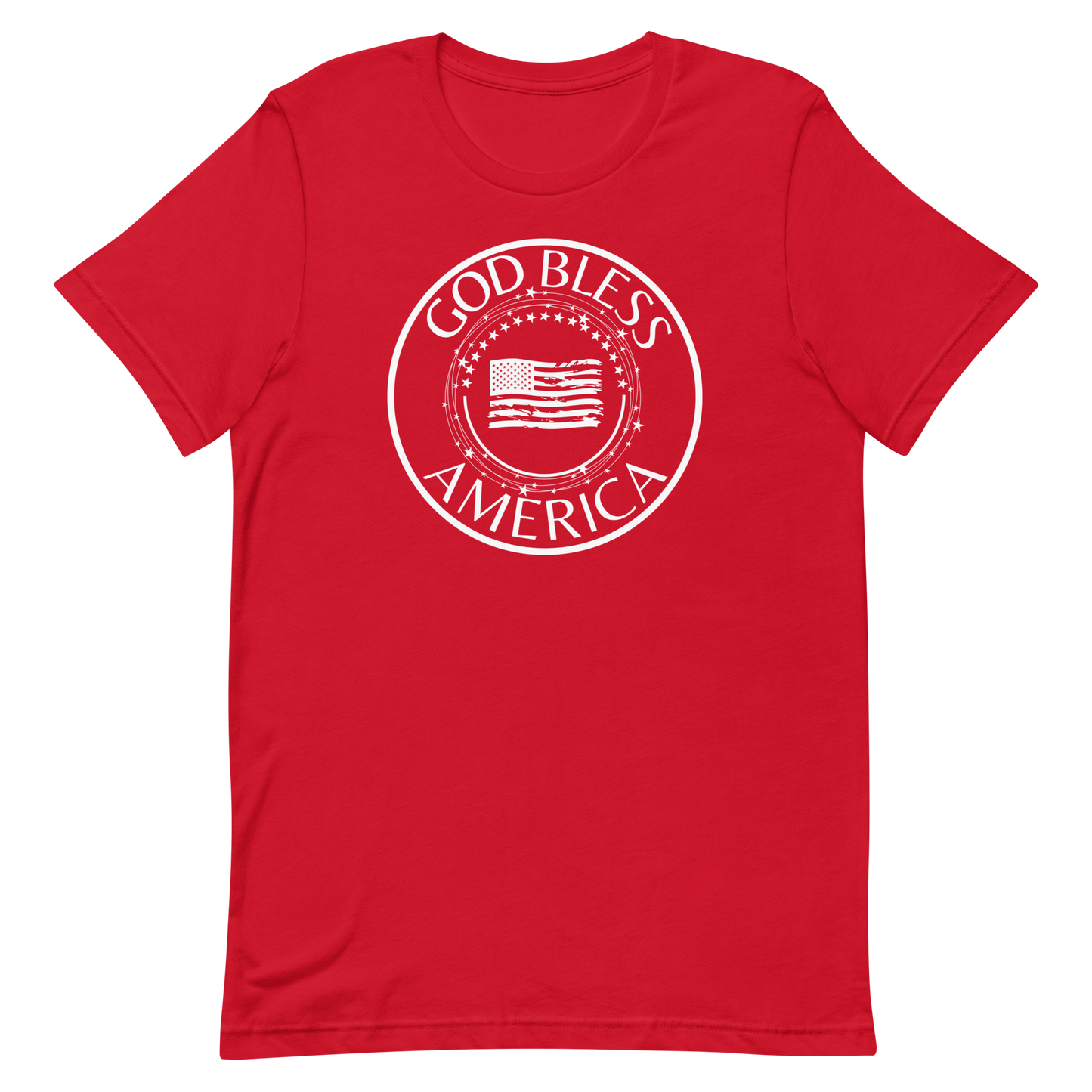 God Bless America Encircled Flag Unisex T-shirt