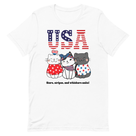 USA Three Kitties Unisex t-shirt