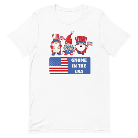 Gnome in the USA Unisex T-shirt