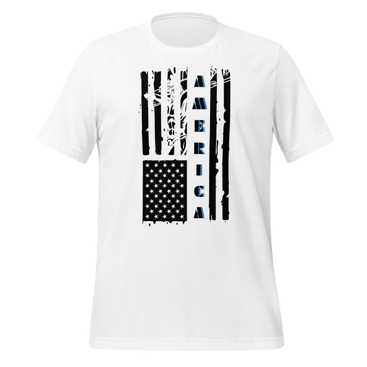 American Flag with Jesus Unisex T-shirt