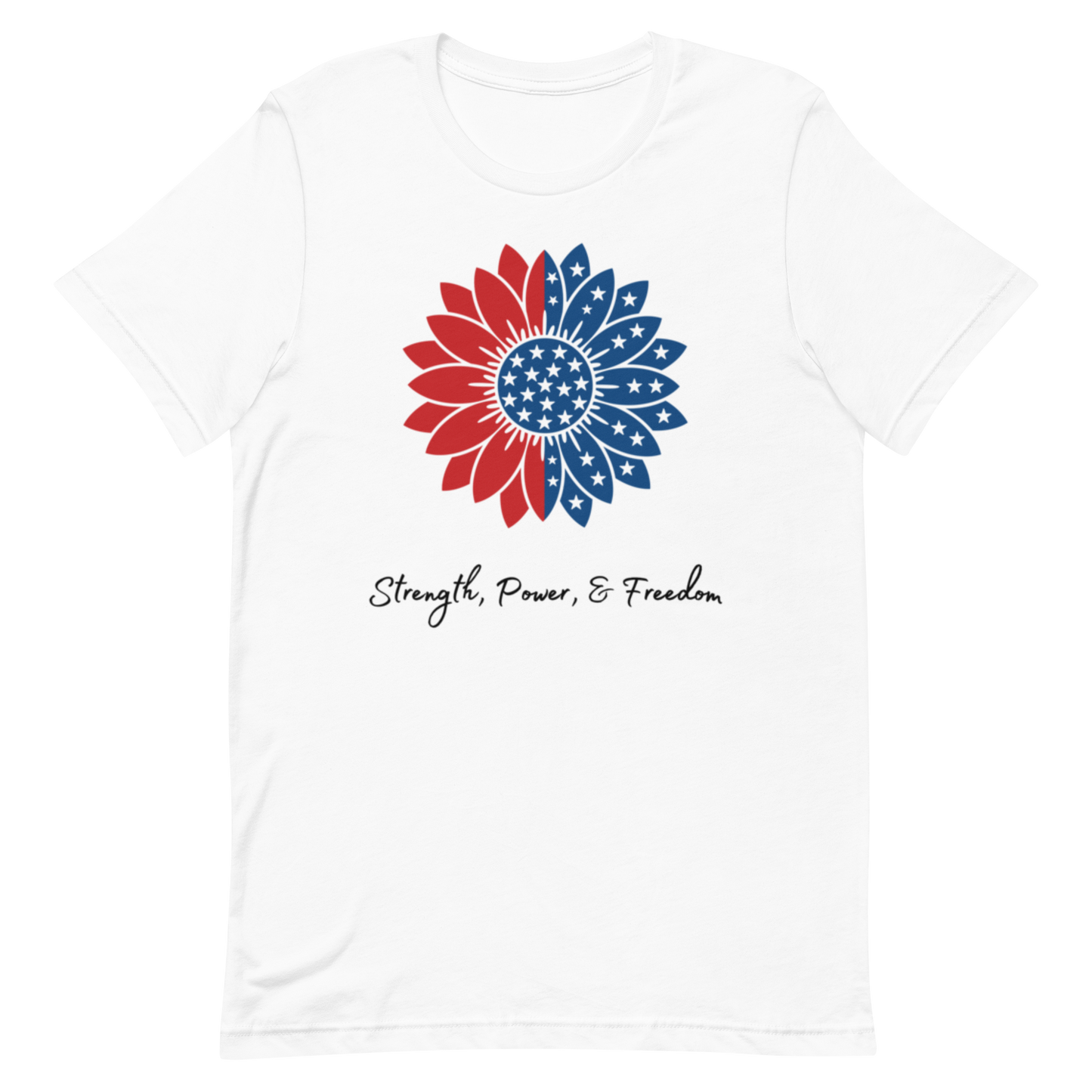 USA Flower Strength Power Unisex T-shirt