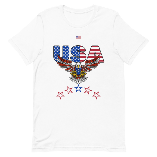 USA with Eagle and Flag Unisex T-shirt