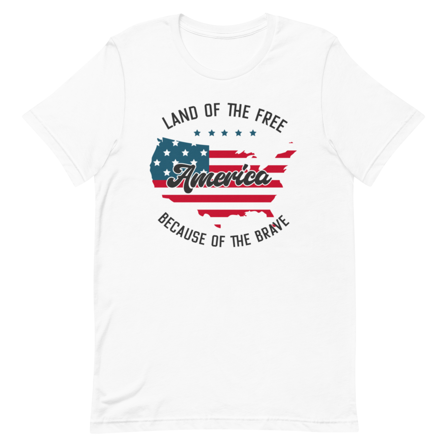 Land of the Free Because of the Brave Unisex T-shirt